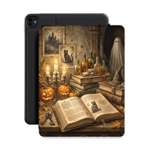 Haunted Library iPad Case | Halloween Cover with Pencil Holder