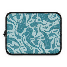 Teal Whale Shark Laptop Sleeve
