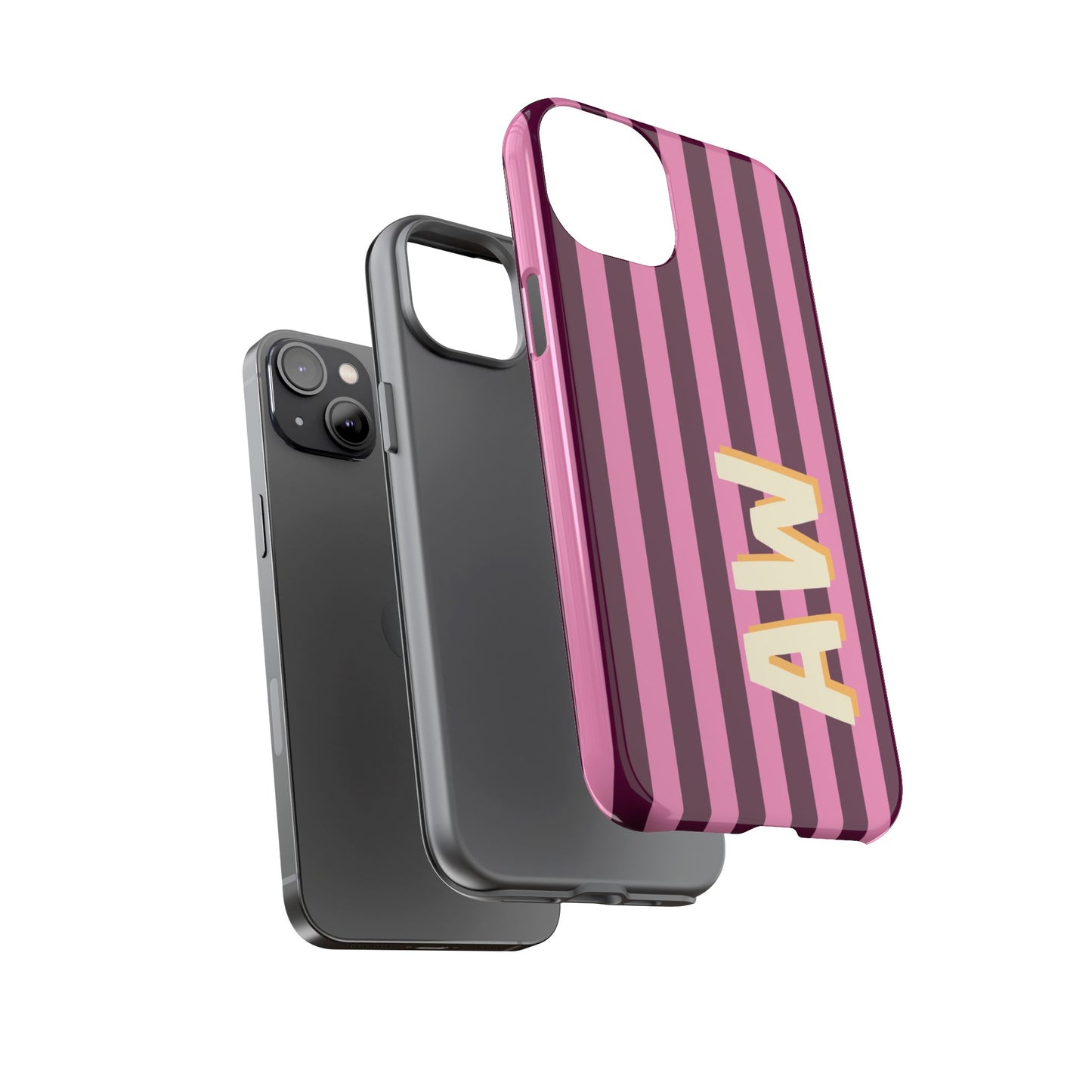 Bold Stripe Monogram Phone Case