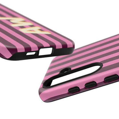Bold Stripe Monogram Phone Case
