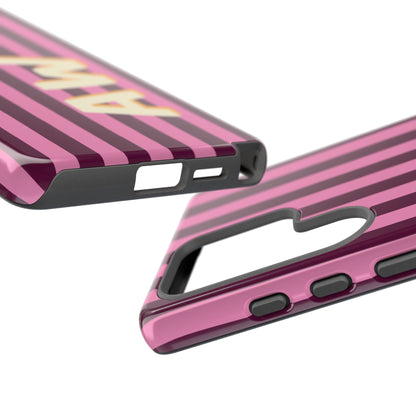 Bold Stripe Monogram Phone Case