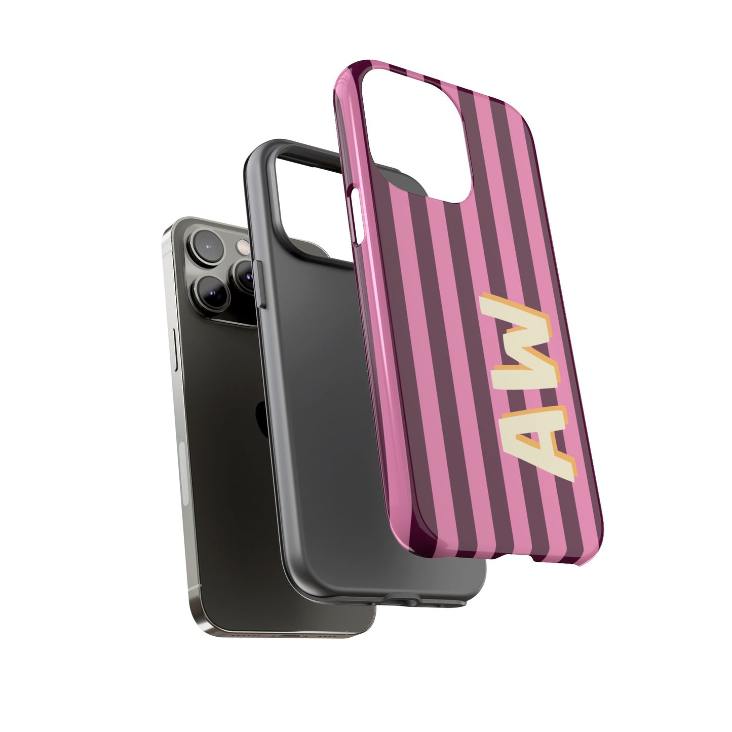 Bold Stripe Monogram Phone Case
