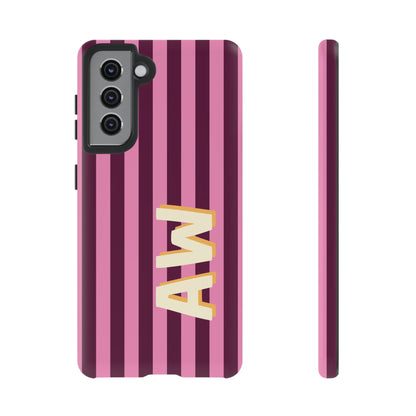 Bold Stripe Monogram Phone Case