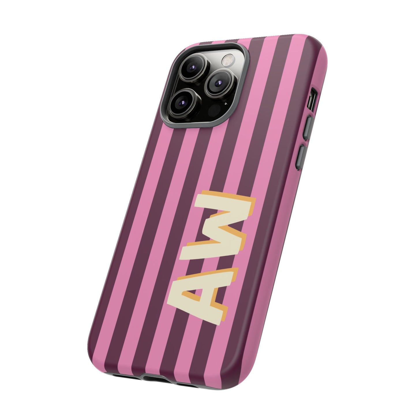 Bold Stripe Monogram Phone Case