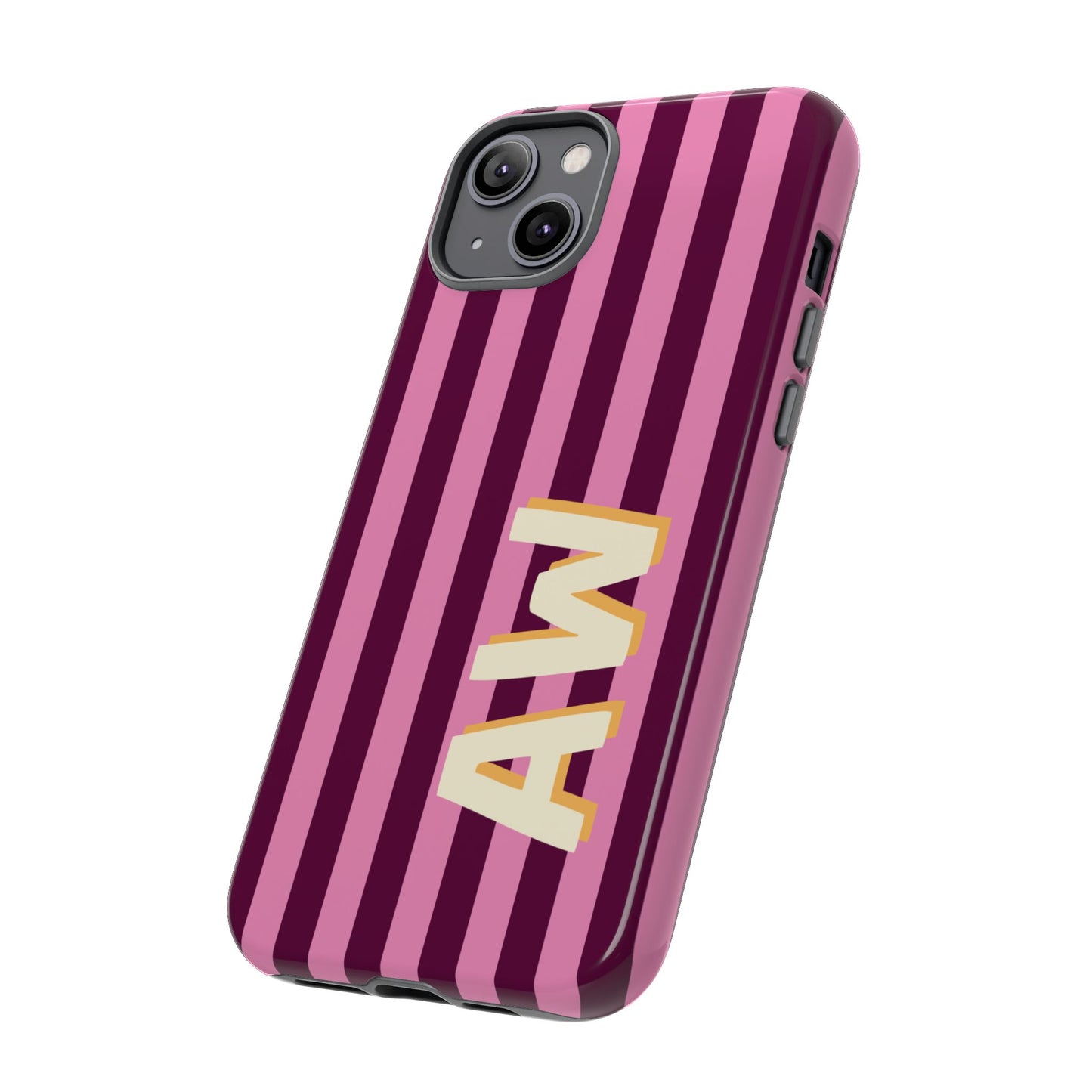 Bold Stripe Monogram Phone Case