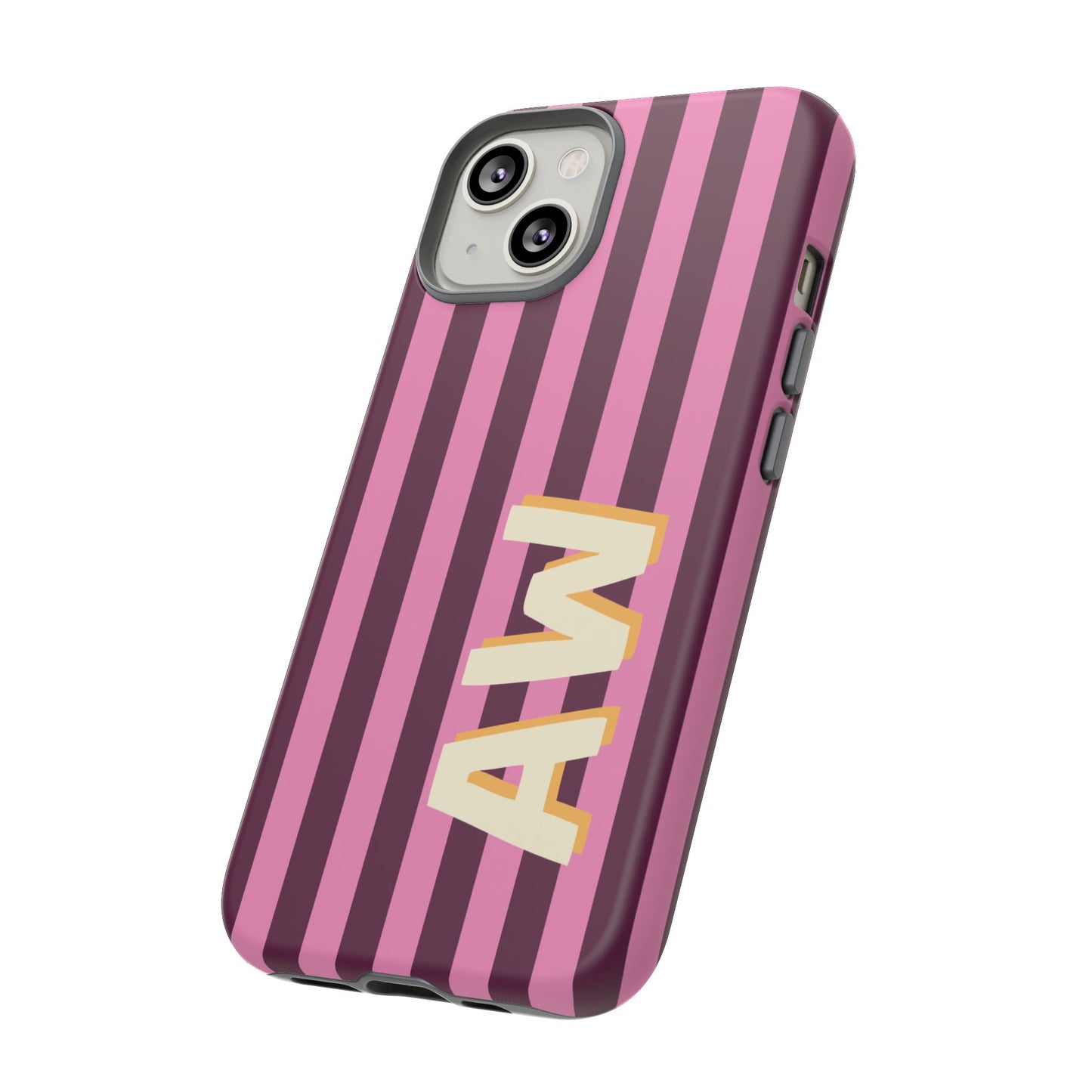 Bold Stripe Monogram Phone Case