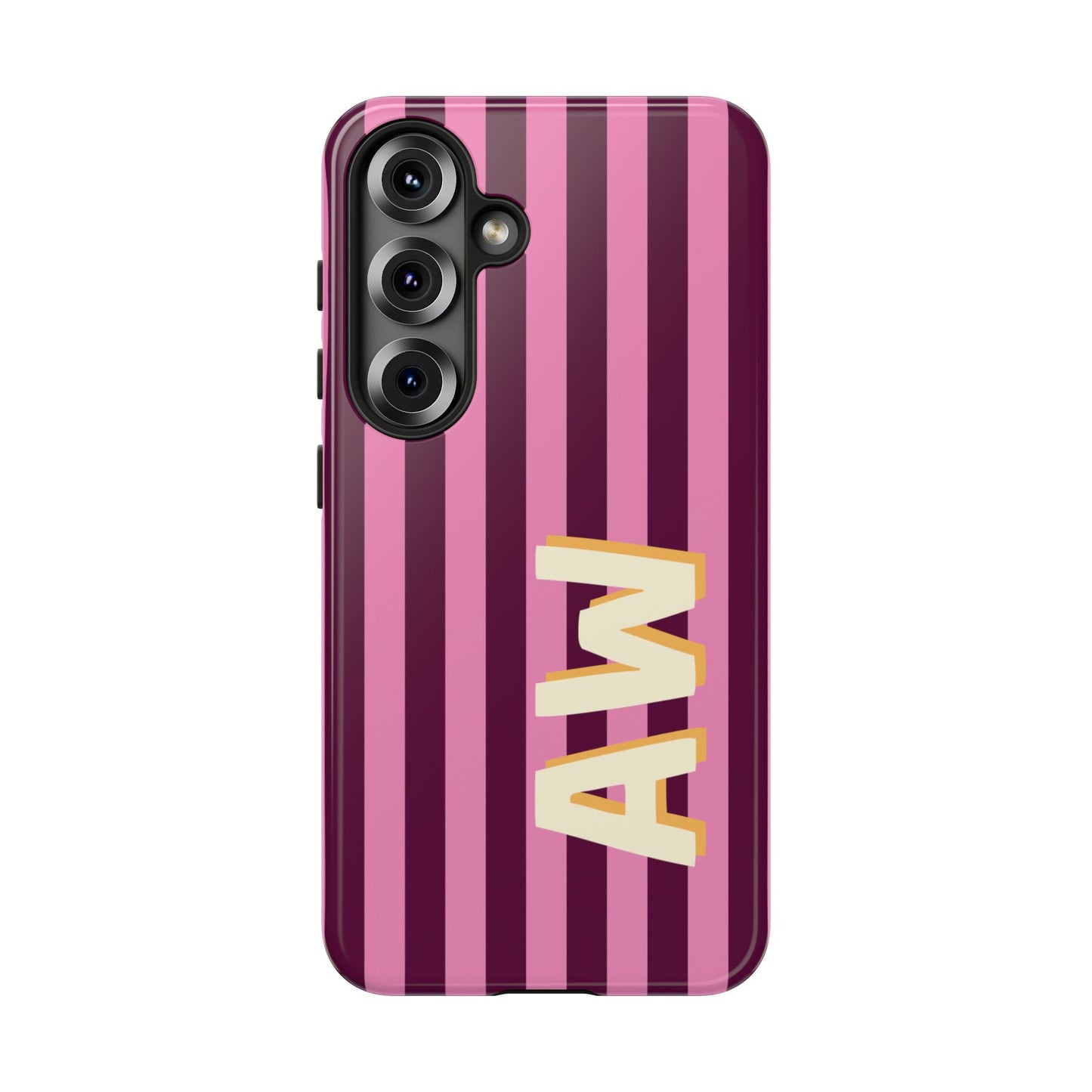 Bold Stripe Monogram Phone Case