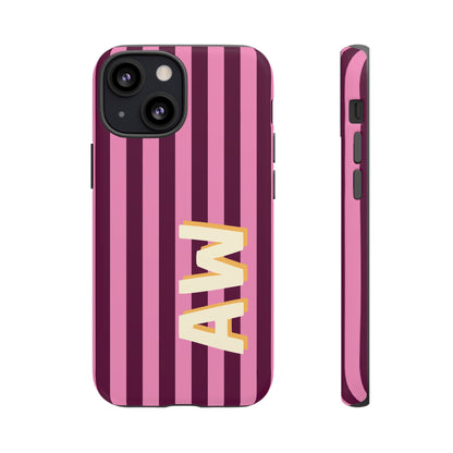 Bold Stripe Monogram Phone Case