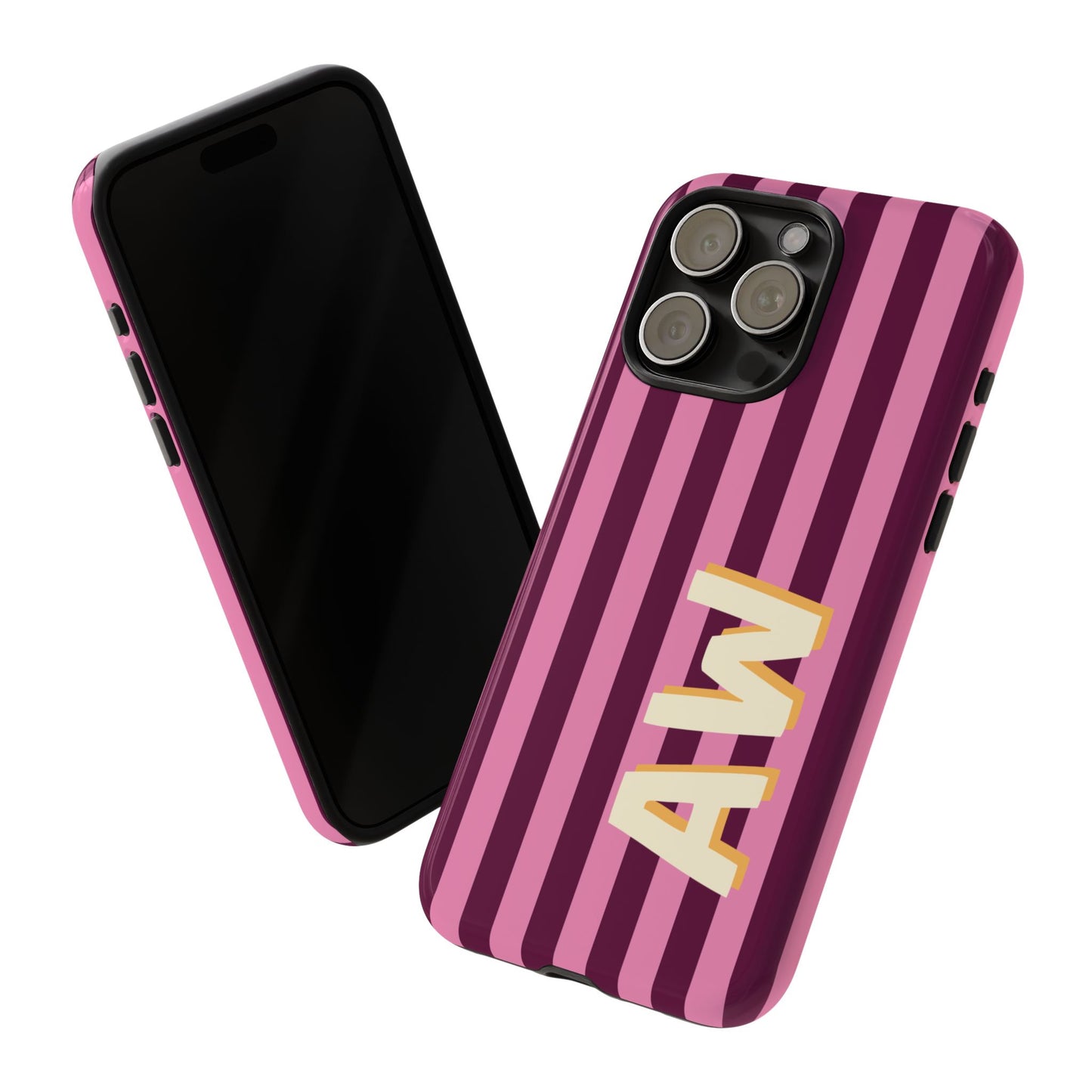Bold Stripe Monogram Phone Case
