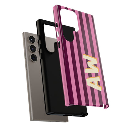 Bold Stripe Monogram Phone Case