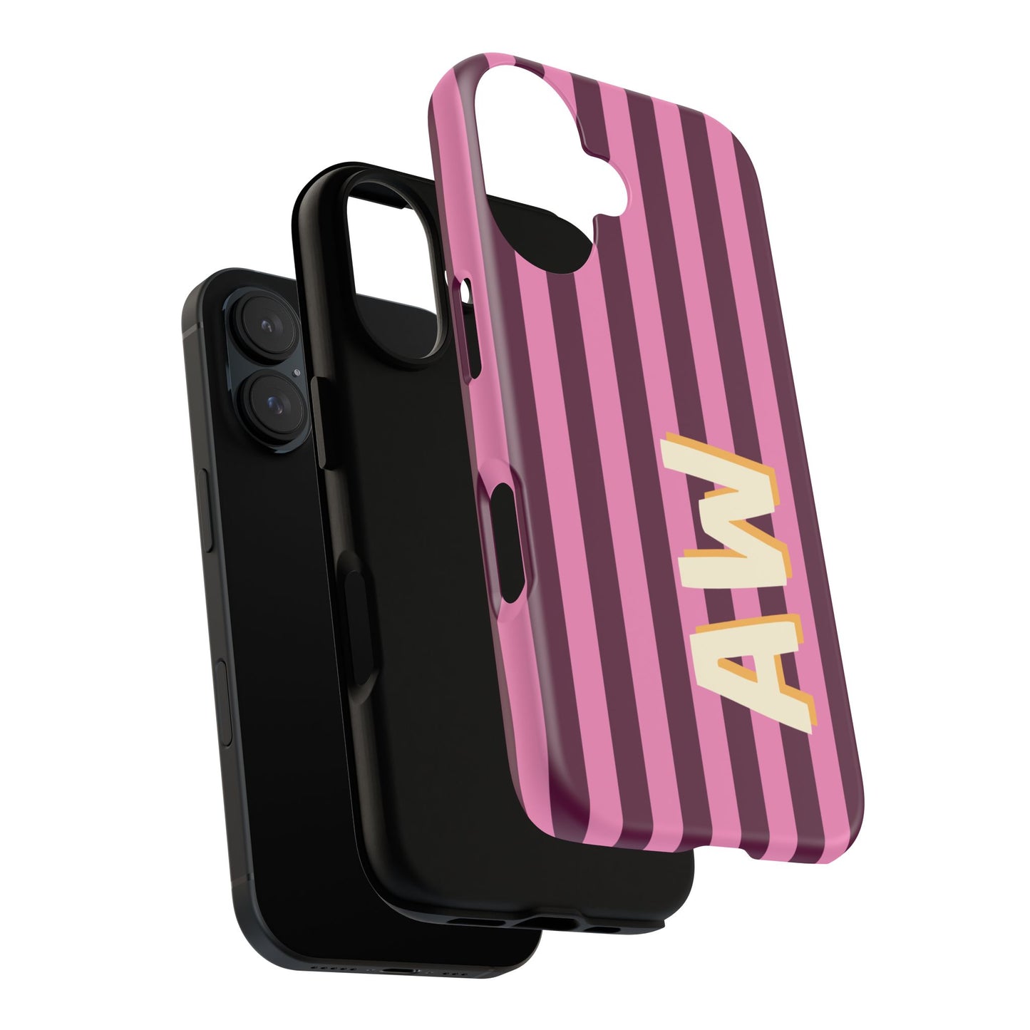 Bold Stripe Monogram Phone Case