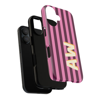 Bold Stripe Monogram Phone Case