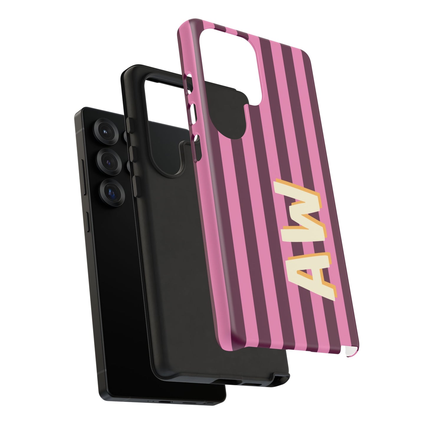 Bold Stripe Monogram Phone Case