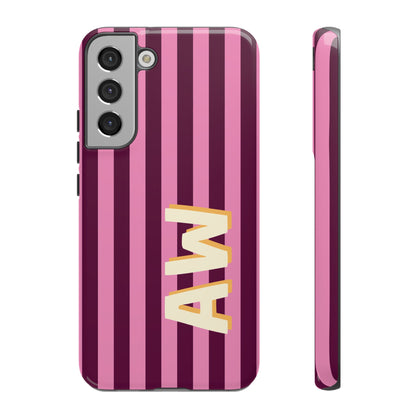 Bold Stripe Monogram Phone Case