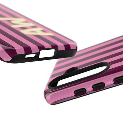 Bold Stripe Monogram Phone Case