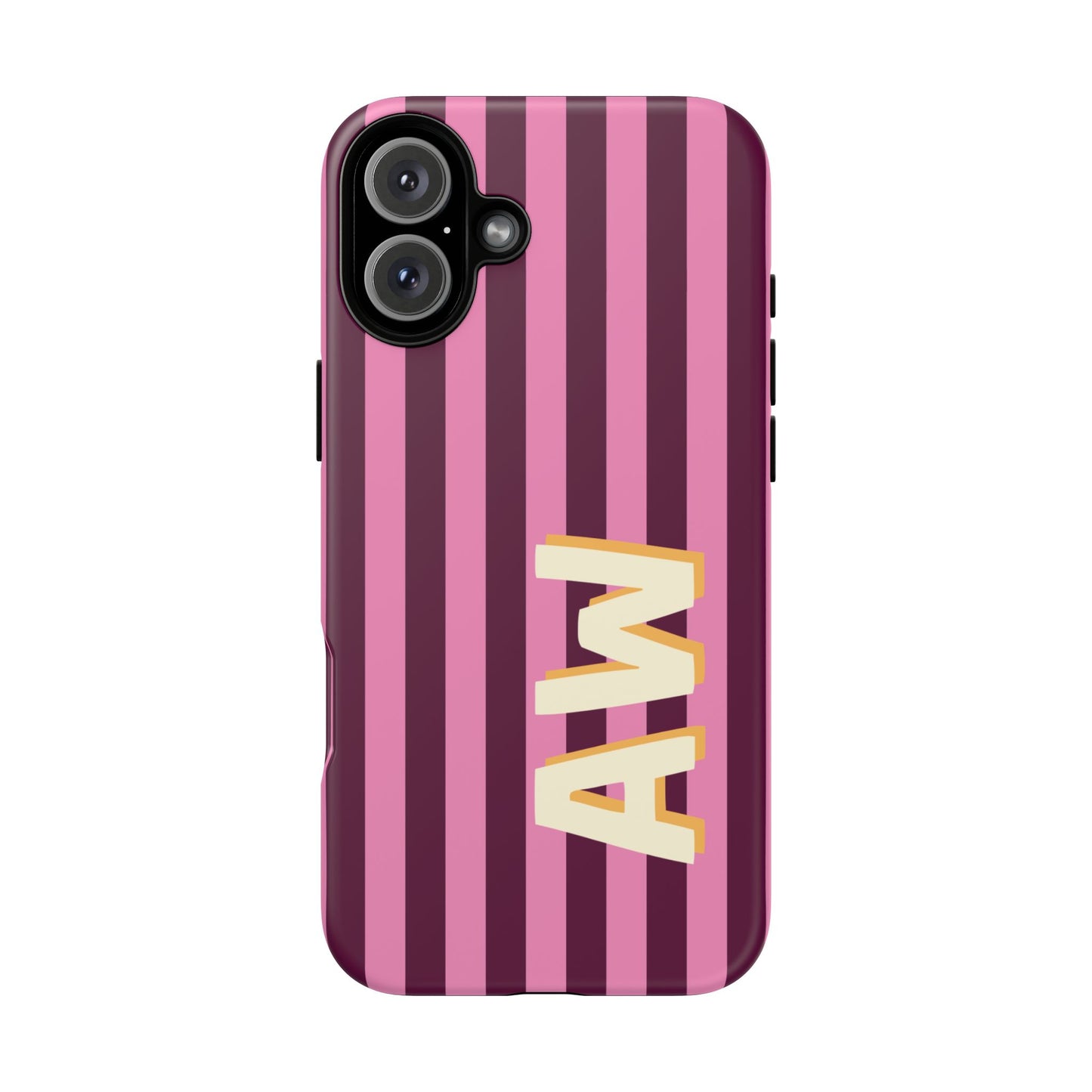 Bold Stripe Monogram Phone Case