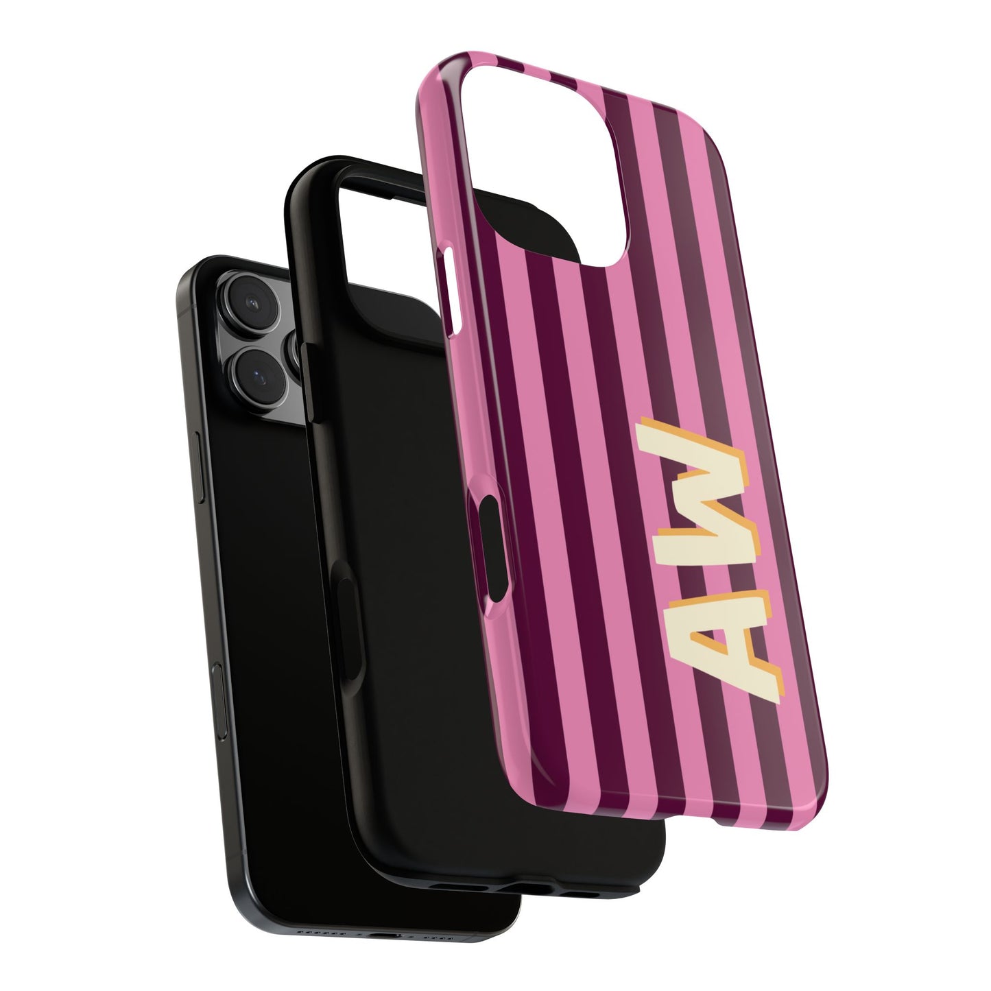 Bold Stripe Monogram Phone Case