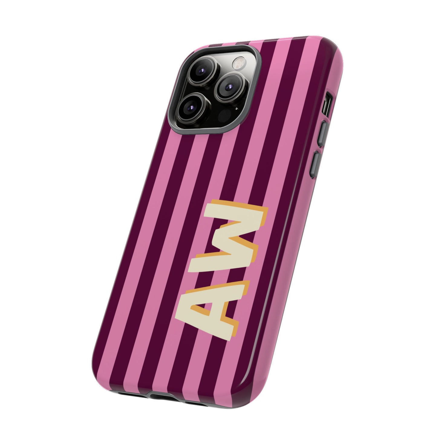 Bold Stripe Monogram Phone Case