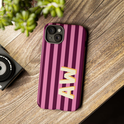 Bold Stripe Monogram Phone Case