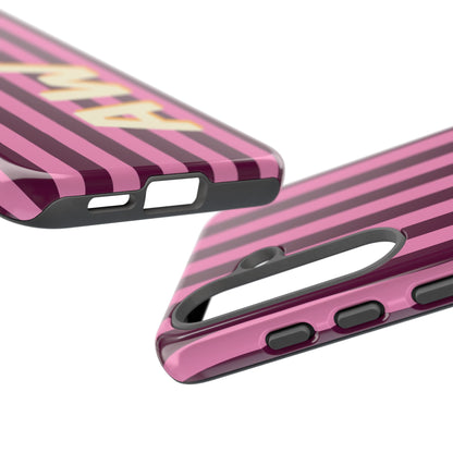 Bold Stripe Monogram Phone Case