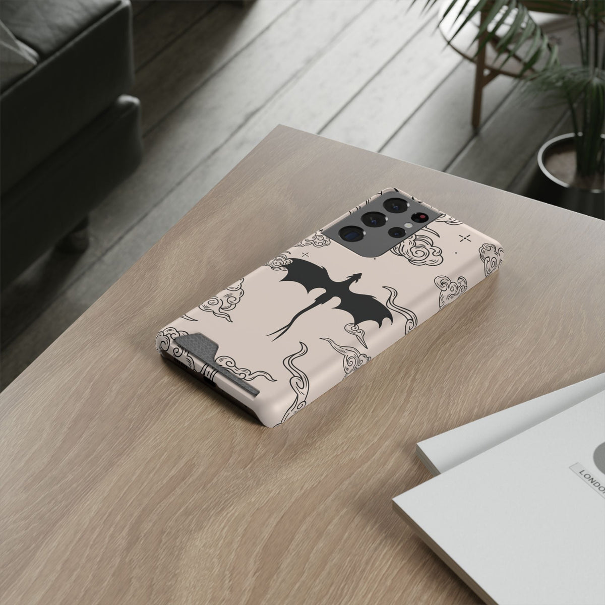 Celestial Dragon card holder phone case, view 3