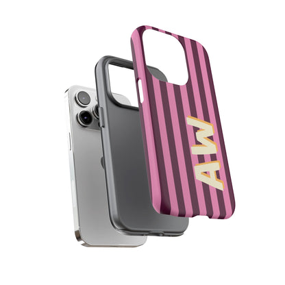 Bold Stripe Monogram Phone Case