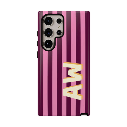 Bold Stripe Monogram Phone Case