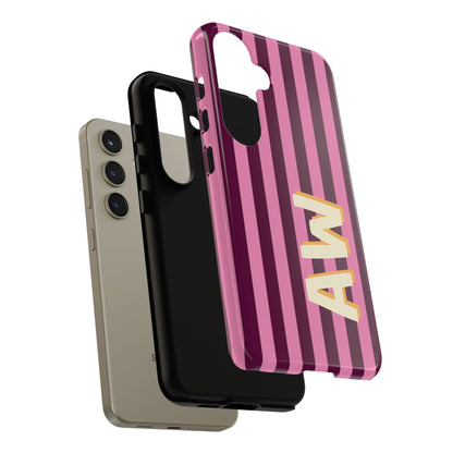 Bold Stripe Monogram Phone Case