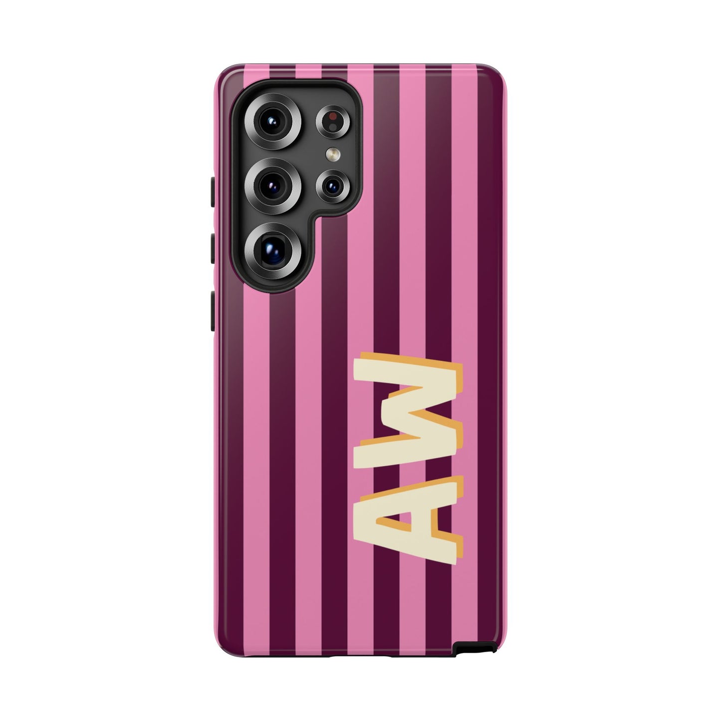 Bold Stripe Monogram Phone Case