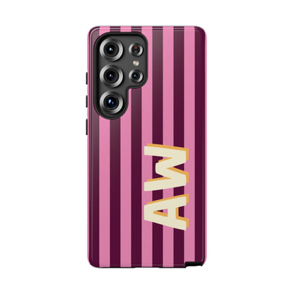 Bold Stripe Monogram Phone Case