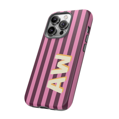 Bold Stripe Monogram Phone Case