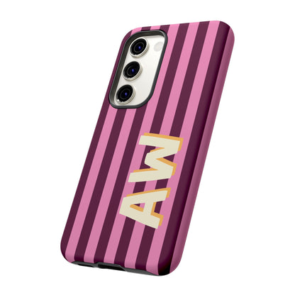 Bold Stripe Monogram Phone Case