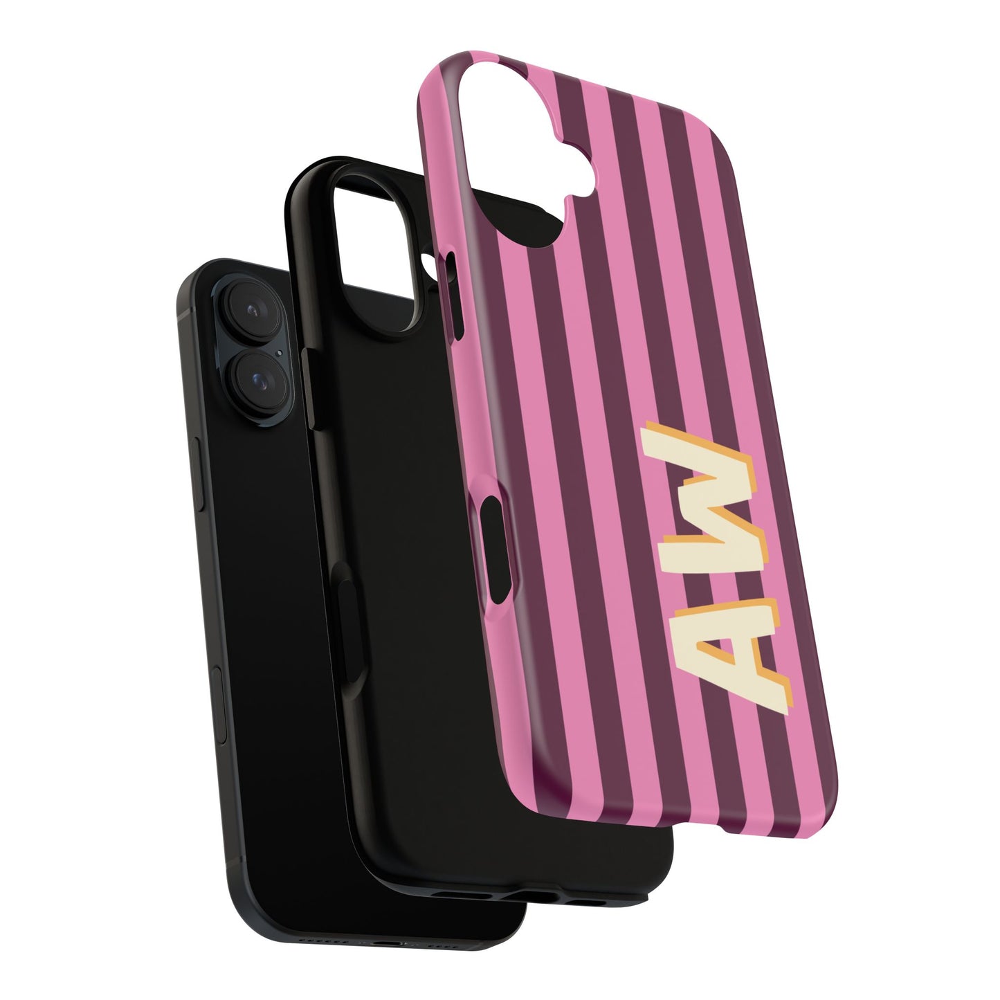 Bold Stripe Monogram Phone Case