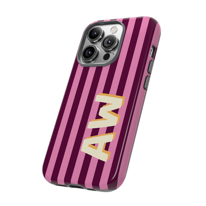 Bold Stripe Monogram Phone Case