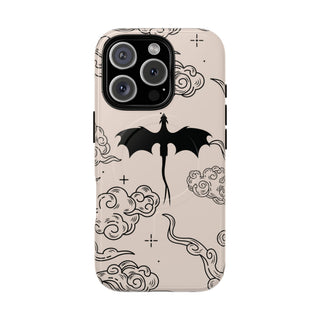 Celestial Dragon tough magnetic phone case, back view