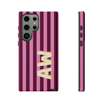 Bold Stripe Monogram Phone Case