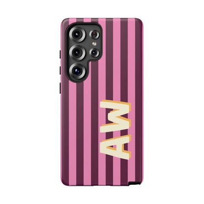 Bold Stripe Monogram Phone Case