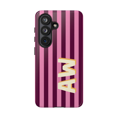 Bold Stripe Monogram Phone Case