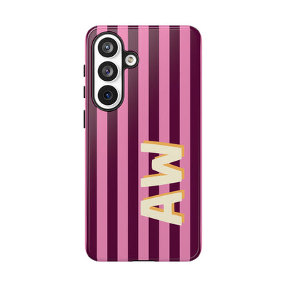 Bold Stripe Monogram Phone Case