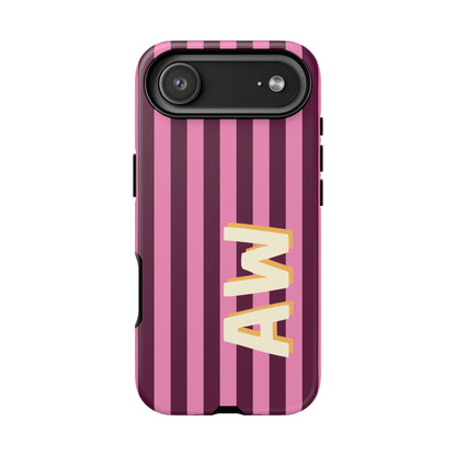Bold Stripe Monogram Phone Case