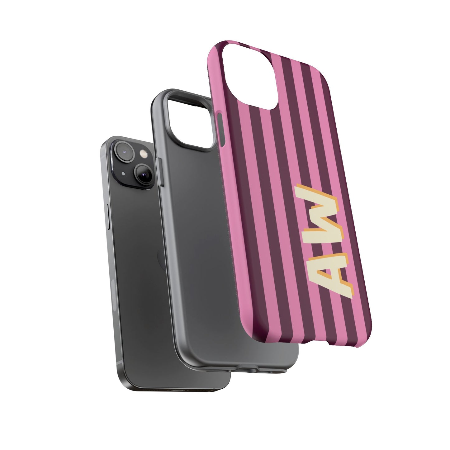 Bold Stripe Monogram Phone Case