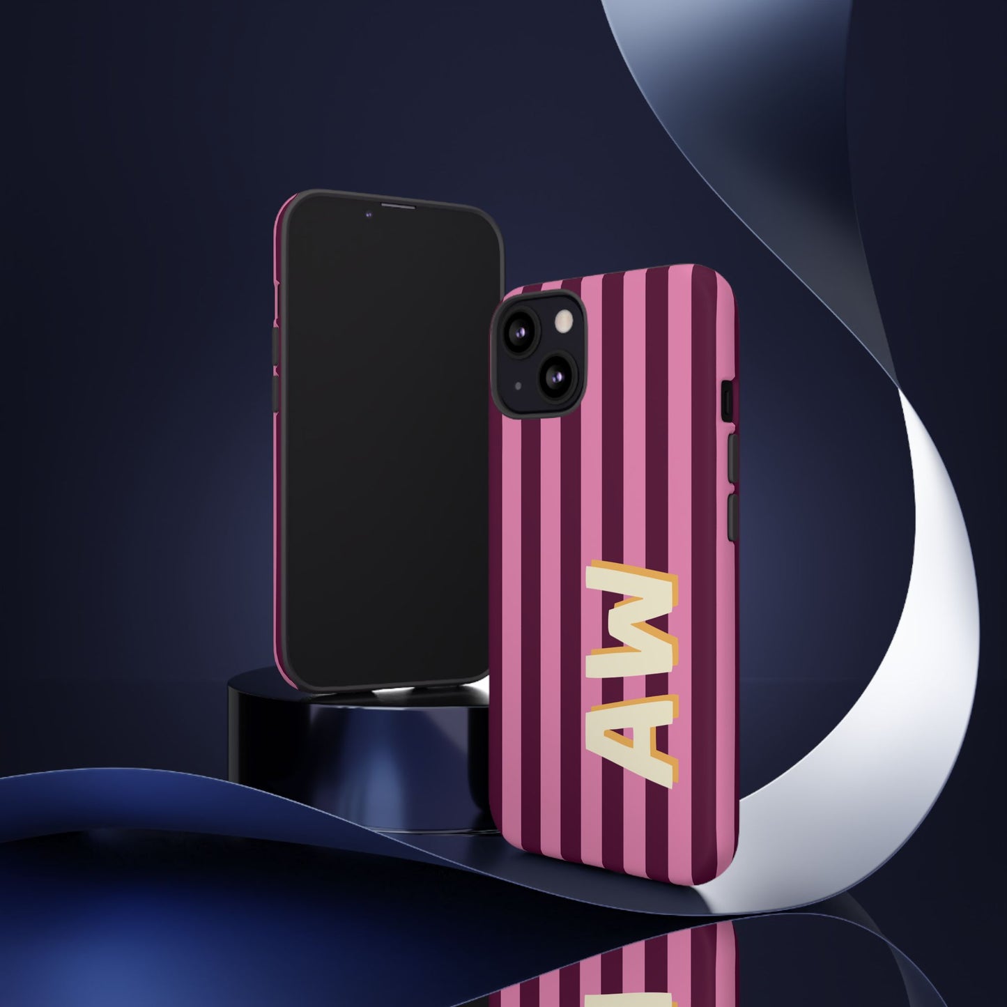 Bold Stripe Monogram Phone Case