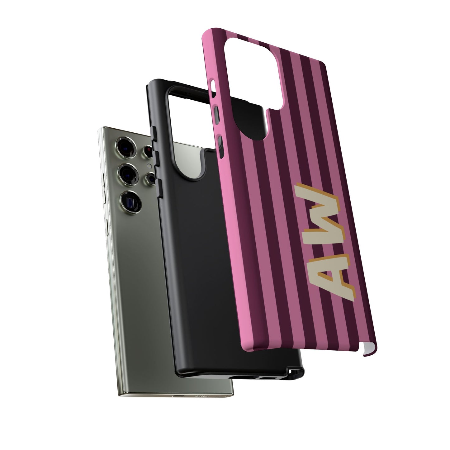Bold Stripe Monogram Phone Case