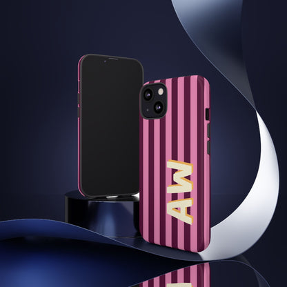 Bold Stripe Monogram Phone Case