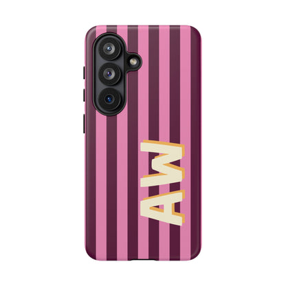 Bold Stripe Monogram Phone Case
