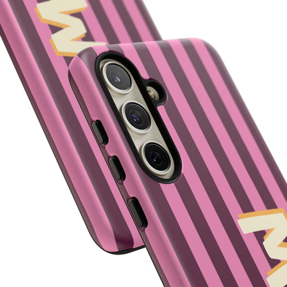 Bold Stripe Monogram Phone Case