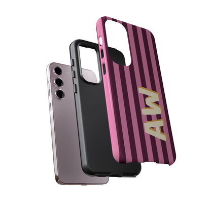 Bold Stripe Monogram Phone Case