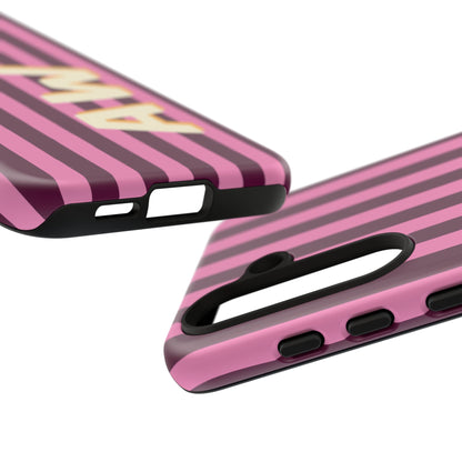 Bold Stripe Monogram Phone Case