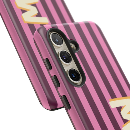 Bold Stripe Monogram Phone Case