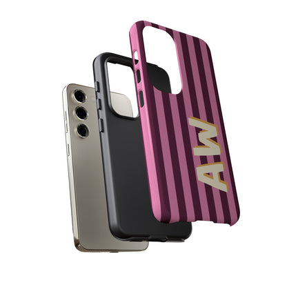 Bold Stripe Monogram Phone Case